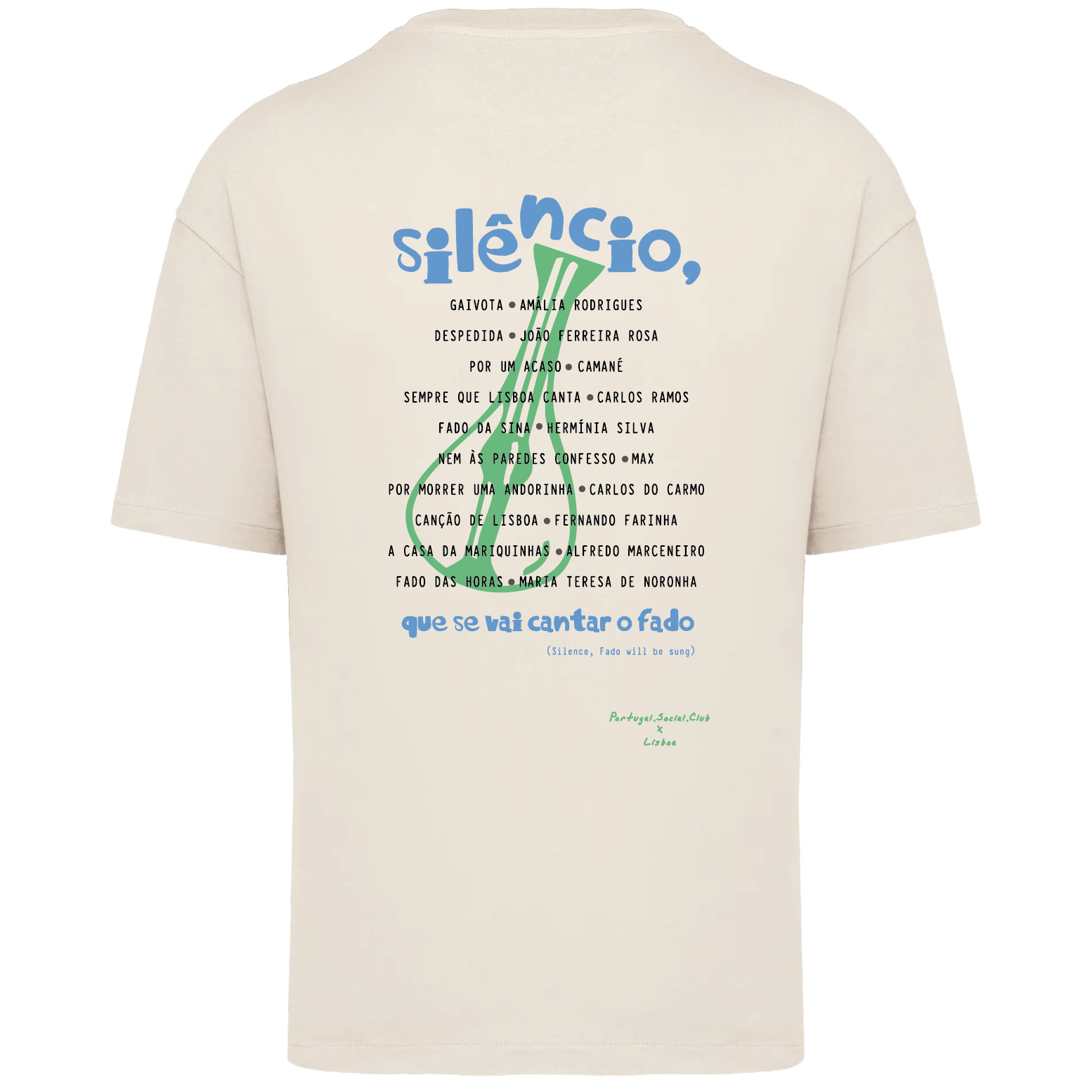 Silêncio, que se vai canta o fado - Oversize